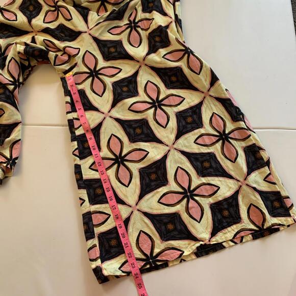 Free People Bali Golden Age Jumpsuit Sz L large Boho Wide-Leg Excellent - Picture 8 of 8